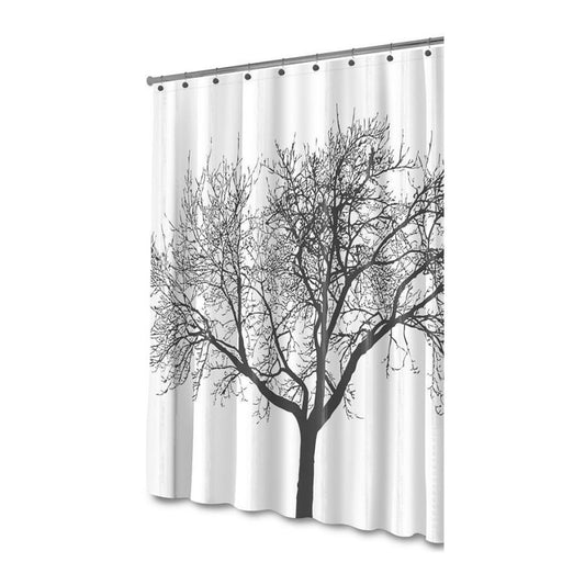 Shower Curtain Fabric 180x180 Tree Design