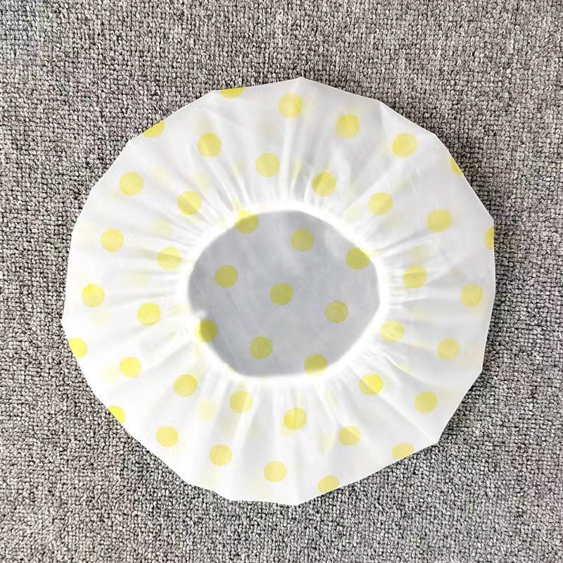 Polka Dot Shower Cap PVC Adult