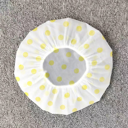 Polka Dot Shower Cap PVC Adult