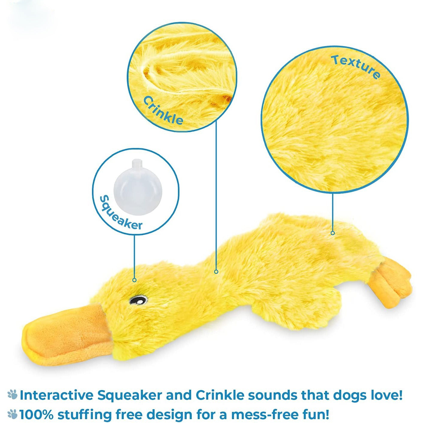 Cute Unfilled Duck Chewing Plush Toy