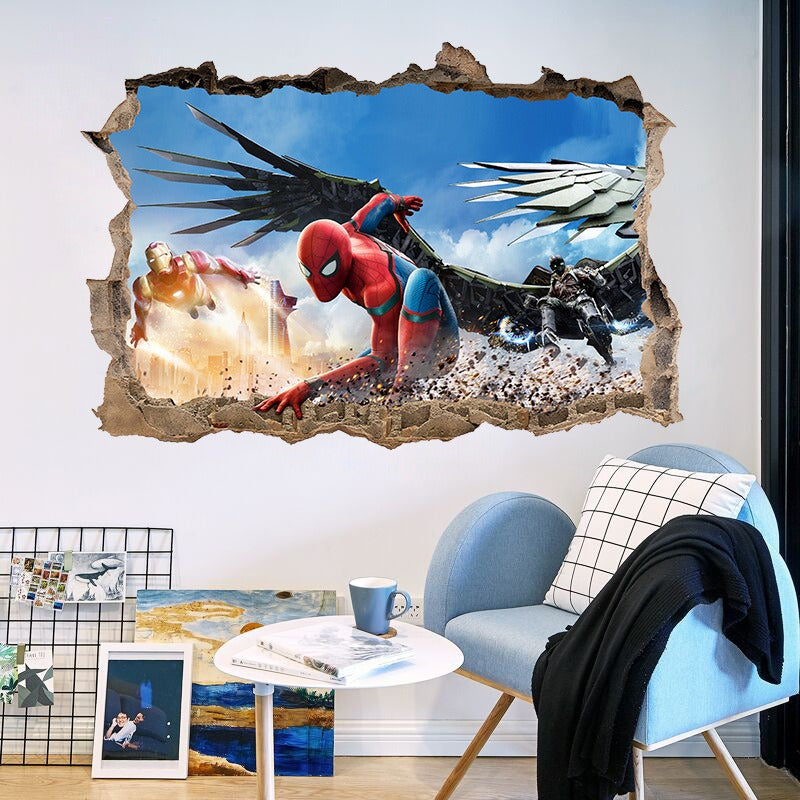 3D Spider Man Wall Sticker