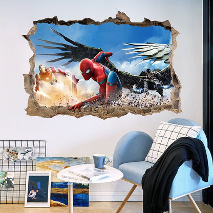 3D Spider Man Wall Sticker