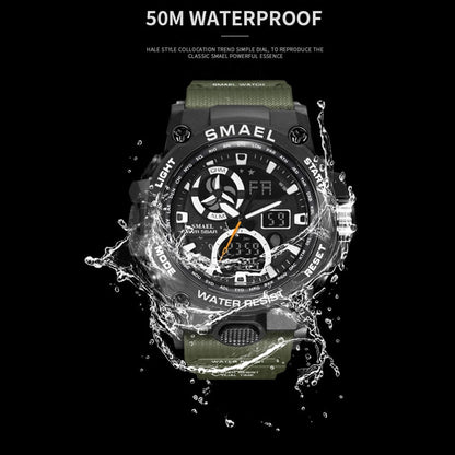 SMAEL 8011 Sport Watch Men Dual Time