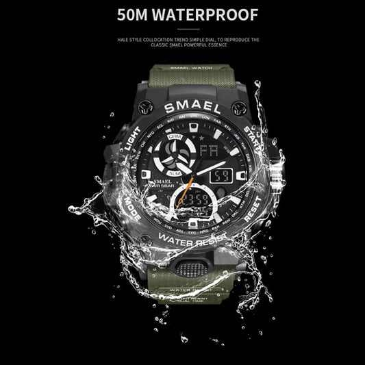 SMAEL 8011 Sport Watch Men Dual Time