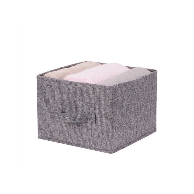 Washable Imitation Linen Cotton And Linen Drawer Storage