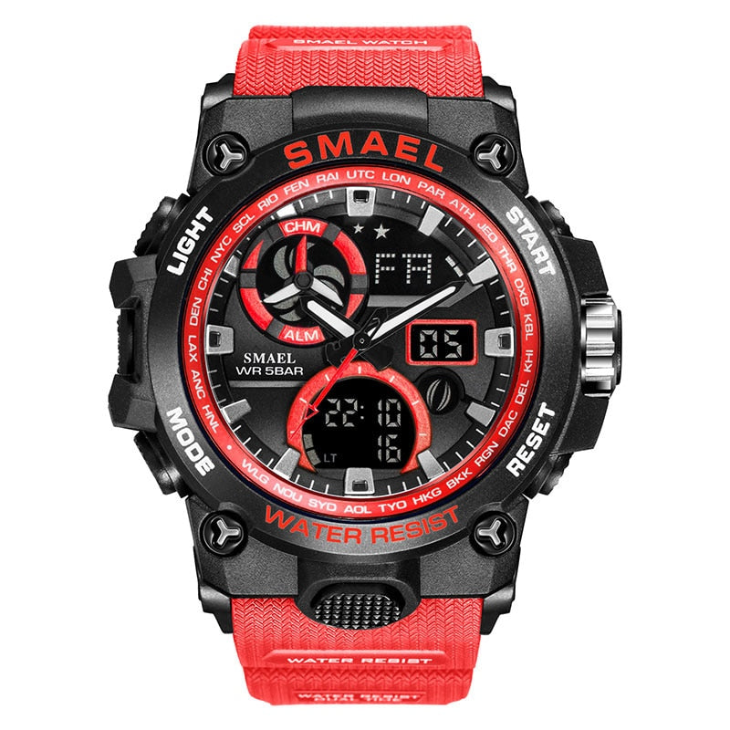 SMAEL 8011 Sport Watch Men Dual Time
