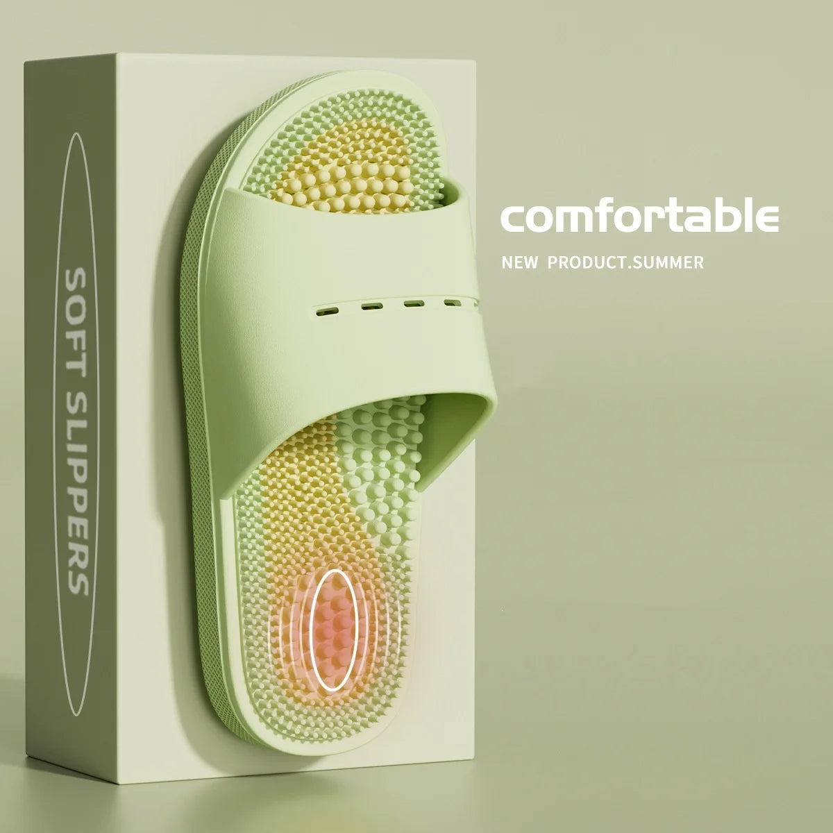 Personalized Massage Slippers Indoor Adult Summer Bath Non-Slip