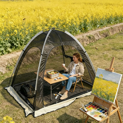 Mesh Tent with Mosquito-Proof Design — Double-Sized Anti-Insect Screen Canopy