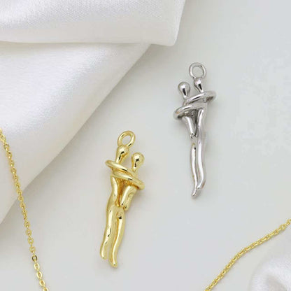 Mother-Daughter Embrace Clavicle Chain