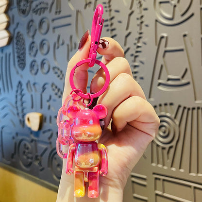 Electroplating Bear Doll Car Key Chain