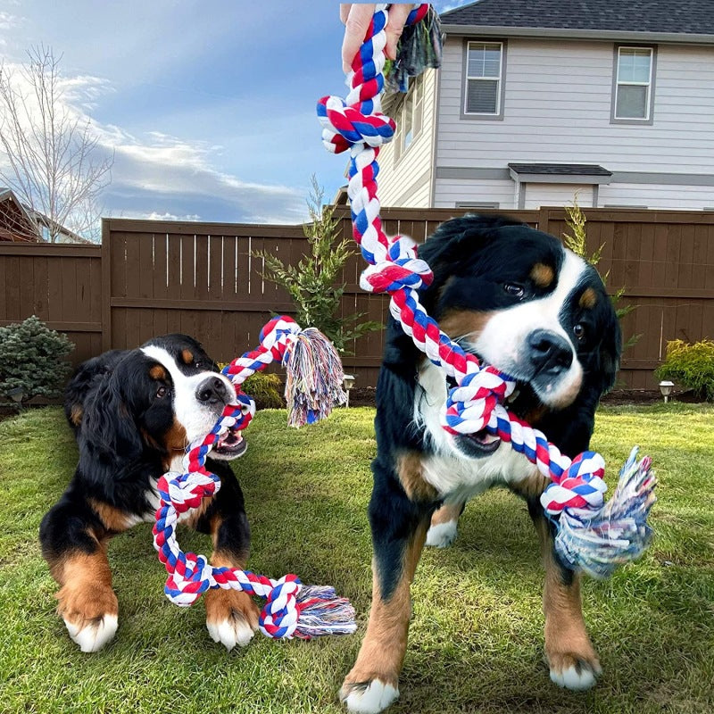 Large Dog Durable Five-Knot Rope Toy