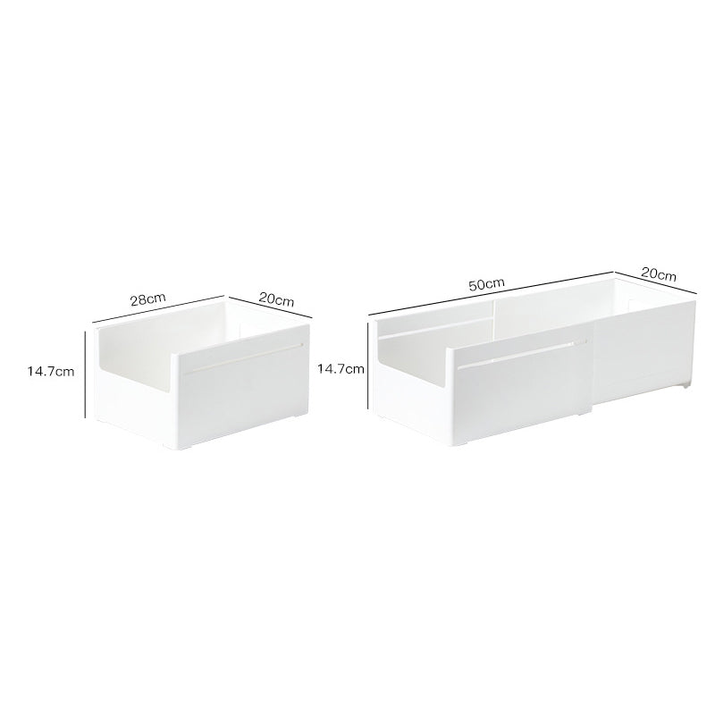 Kitchen Drawer Storage Box Retractable Cabinet Right Angle Storage Box