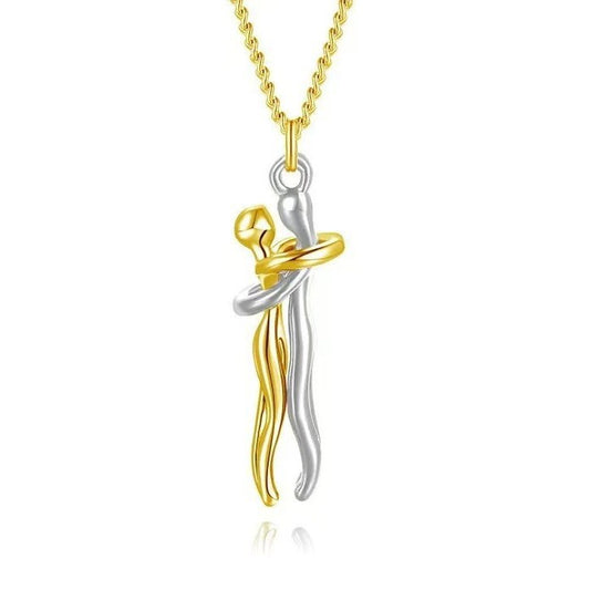 Mother-Daughter Embrace Clavicle Chain