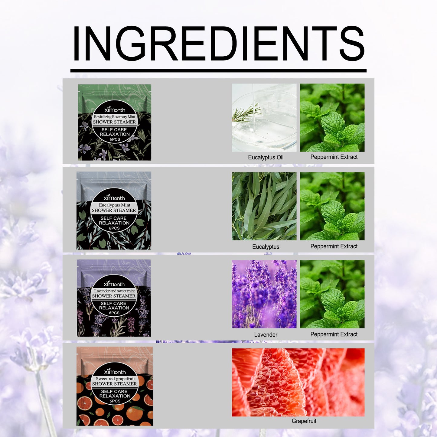Long-Lasting Scented Aromatherapy Shower Tablet