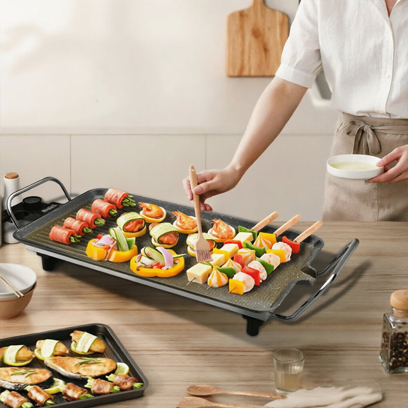 1500W Electric Grill, Smokeless Non-Stick Griddle