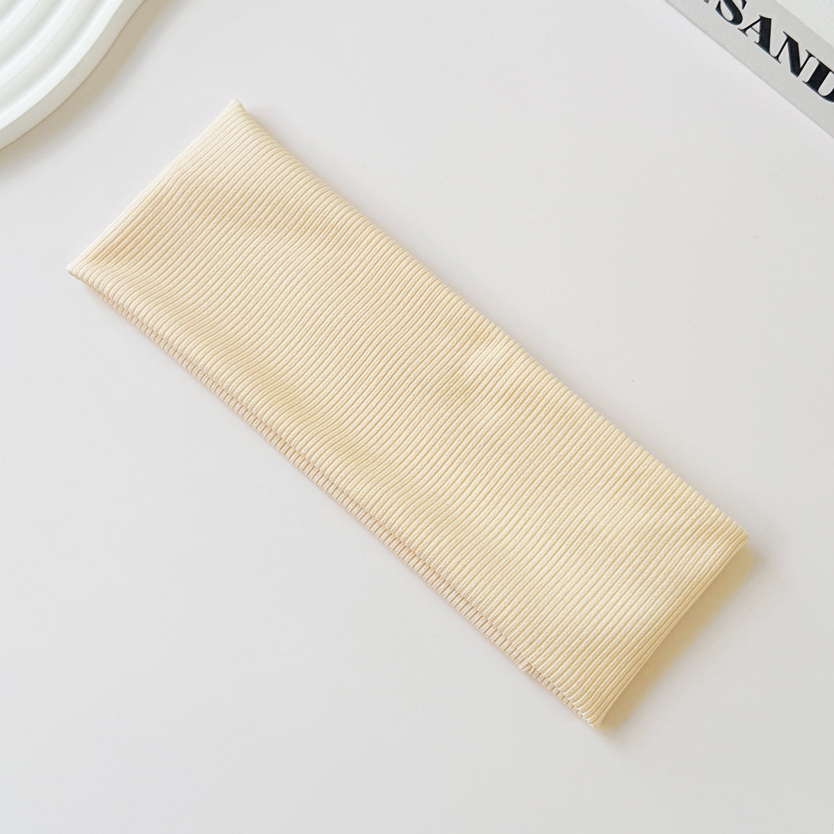 Cotton Elastic Headband Wide Sweat-Absorbent Band