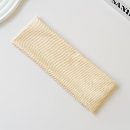 Cotton Elastic Headband Wide Sweat-Absorbent Band