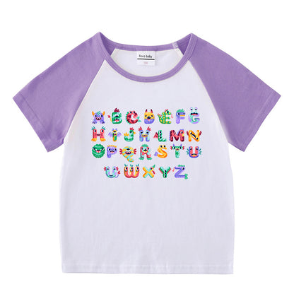 Children's short sleeve “ABC” T-shirt