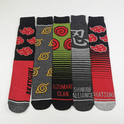 New Naruto Mid Cap Socks