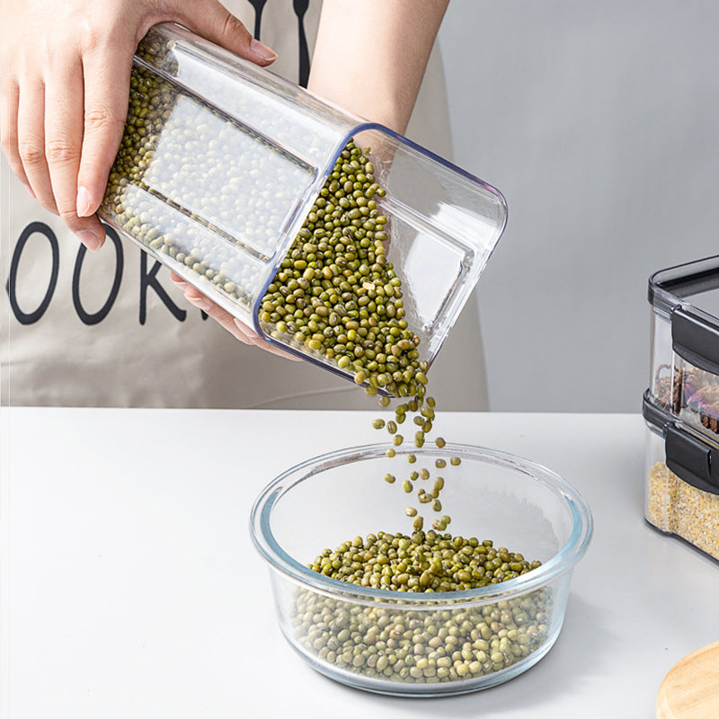 Sealed Cans Of Whole Grains Kitchen Storage Food
