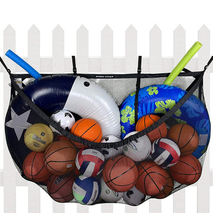 Large Swimming Pool Storage Bag Foldable Hanging Heavy-Duty Mesh Bag
