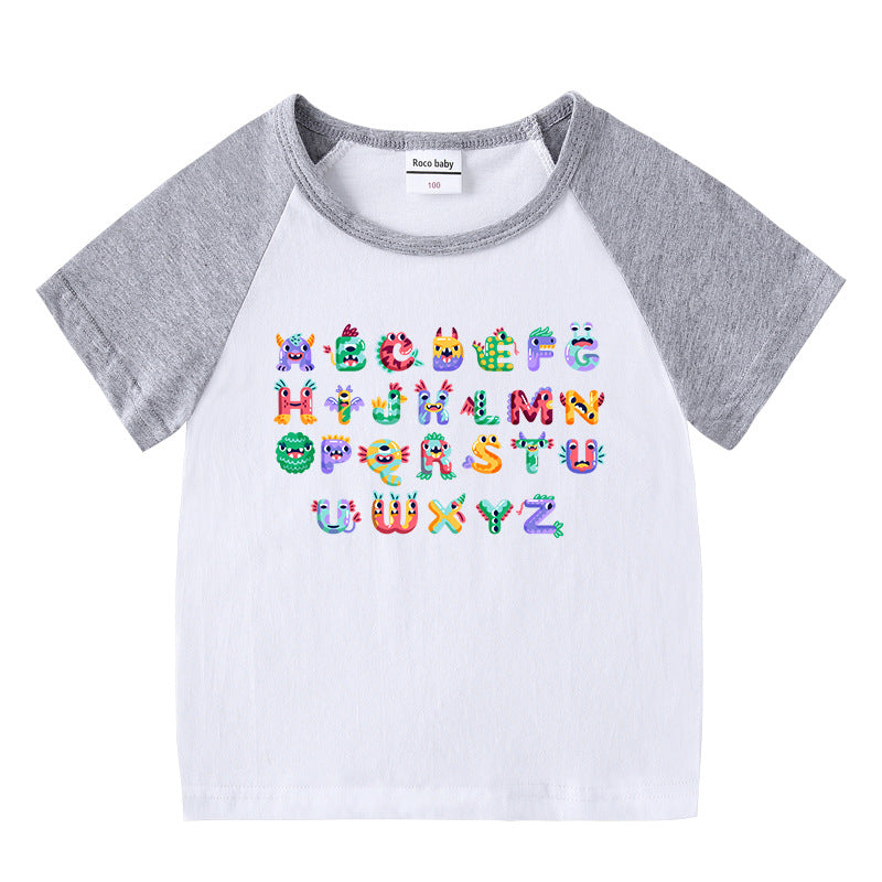 Children's short sleeve “ABC” T-shirt