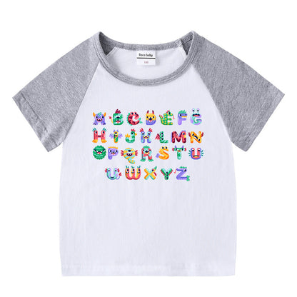 Children's short sleeve “ABC” T-shirt