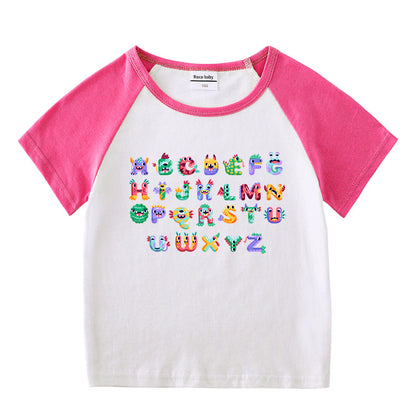 Children's short sleeve “ABC” T-shirt