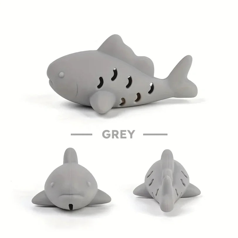 Silicone fish young cat pet teasing cat gnawing and hiding food