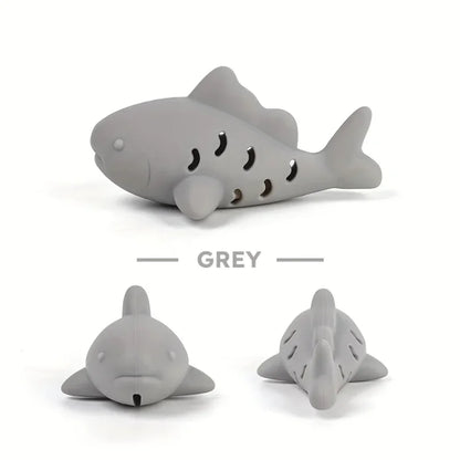 Silicone fish young cat pet teasing cat gnawing and hiding food