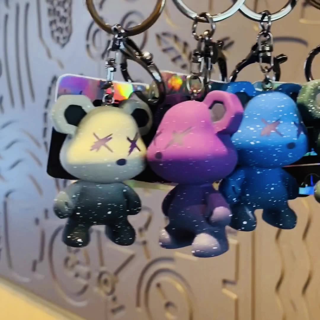 Gradient Cartoon Key Chain