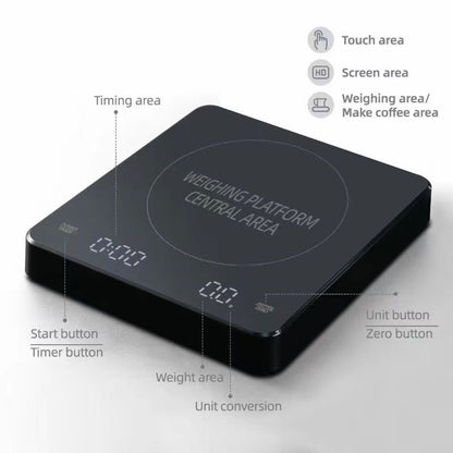High-Precision Kitchen Scale 3kg/0.1g with Timer