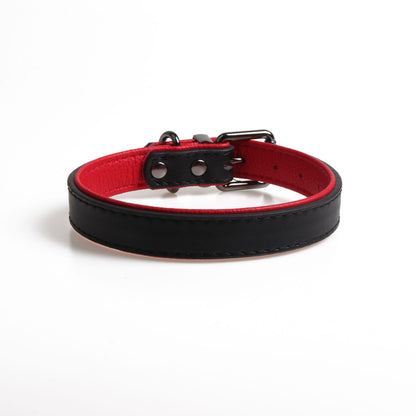 High-Quality Leather Pet, Double Leather Collar