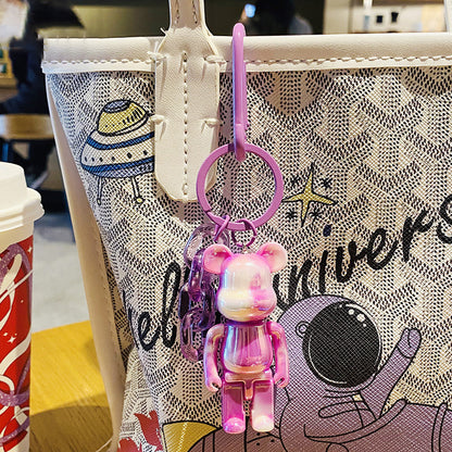 Electroplating Bear Doll Car Key Chain