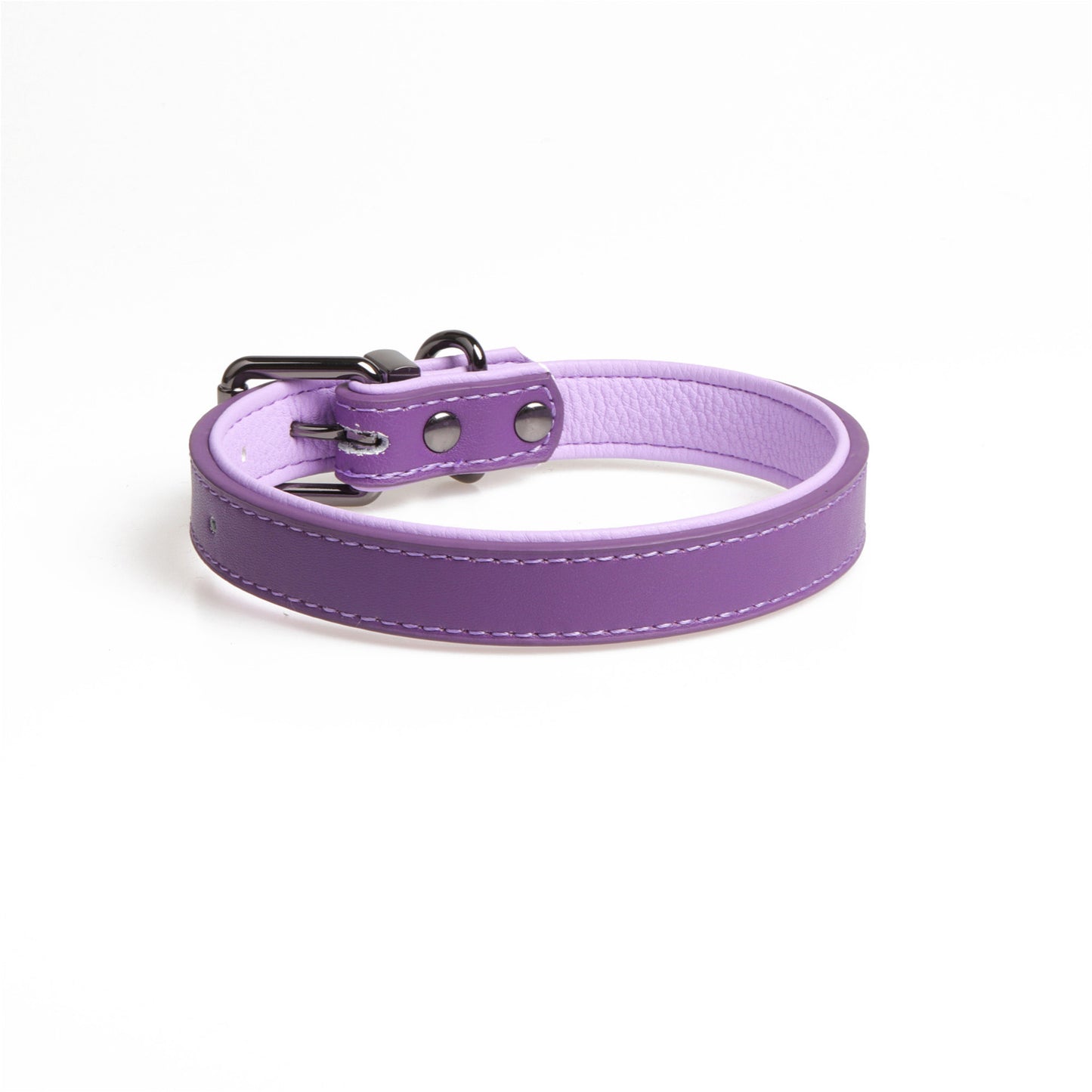High-Quality Leather Pet, Double Leather Collar