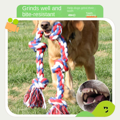Large Dog Durable Five-Knot Rope Toy