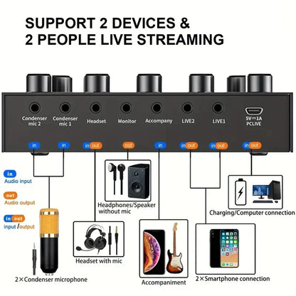 V8S Audio Mixer