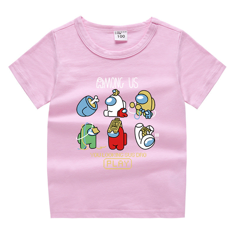 “Among Us” summer short sleeved T-shirt