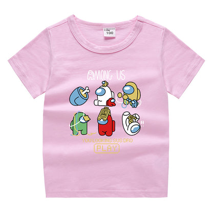 “Among Us” summer short sleeved T-shirt