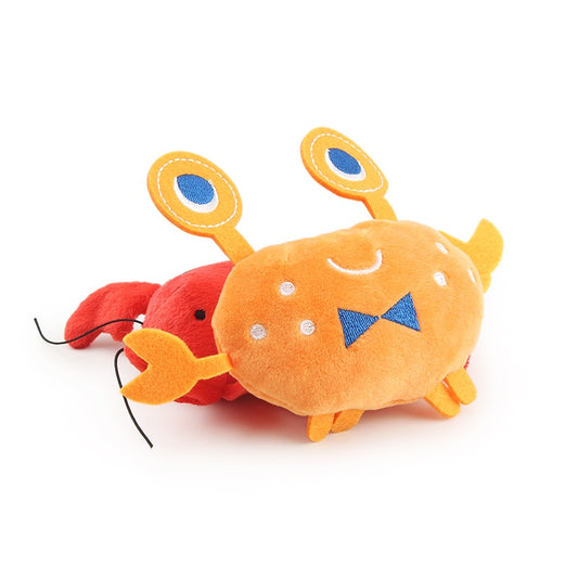 2PCS Lobster Plush Squeaky Toy
