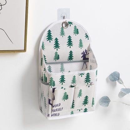 Dormitory home fabric storage hanging bag wall hanging storage bag