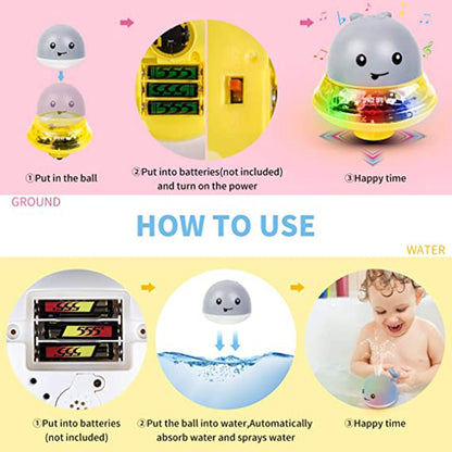 Pool Electric Toy W/ Music LED Light and Sprays Water