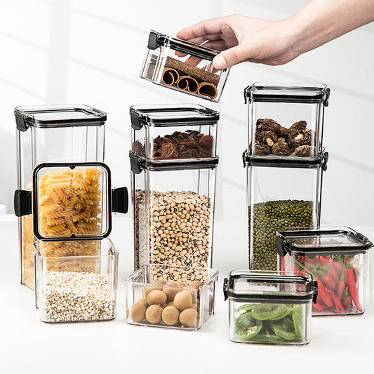 Sealed Cans Of Whole Grains Kitchen Storage Food