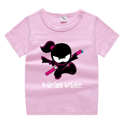 Children's “Ninja” clothing short sleeved T-shirt