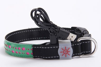 LED Light-Emitting Rechargeable Collar