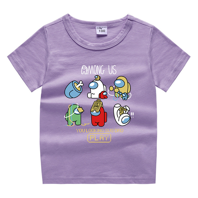 “Among Us” summer short sleeved T-shirt