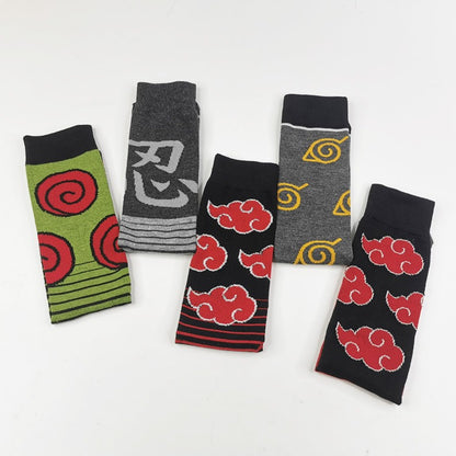 New Naruto Mid Cap Socks