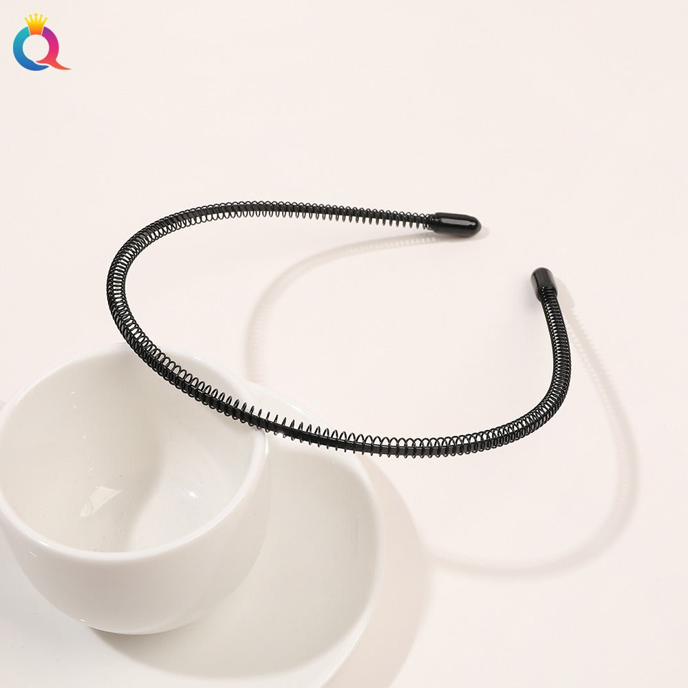 Minimal metal base facial wash hair band