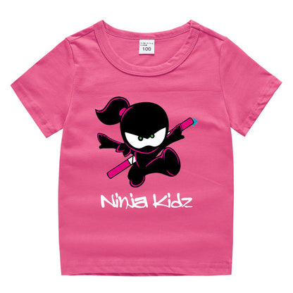 Children's “Ninja” clothing short sleeved T-shirt