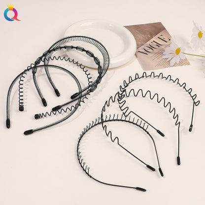 Minimal metal base facial wash hair band